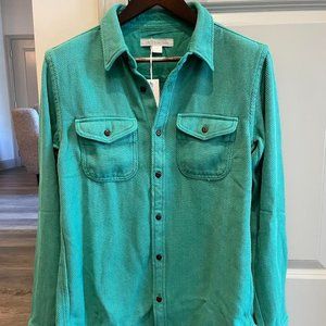 Outerknown Men's Chroma Blanket Shirt - Ultramarine Green NWT US Sz S